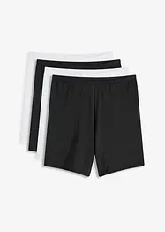 Boksertruse med ben, økologisk bomull og høy midje (4-pack), bonprix