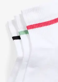 Ankelsokker med økologisk bomull og frotté på innsiden (3-pack), bonprix