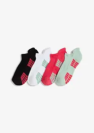 Treningssokker med innside i frotté (4-pack), bonprix