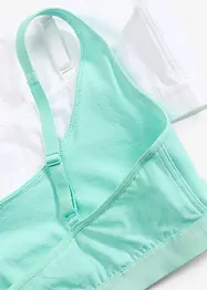BH-topp med økologisk bomull (2-pack), bonprix