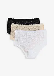 Maxitruse i blondemateriale (3-pack), bonprix