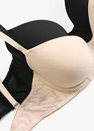 Padded-BH med bøyle og økologisk bomull (2-pack), bonprix