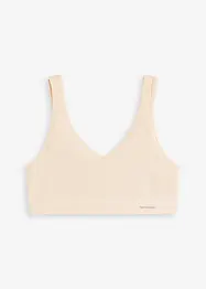 Feel Comfort Seamless-BH-topp i ribbemateriale, bonprix
