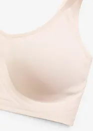Vattert Feel Comfort Lasercut-T-skjorte-BH uten bøyle, bonprix