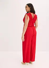 Jumpsuit i strukturert krepp, bonprix