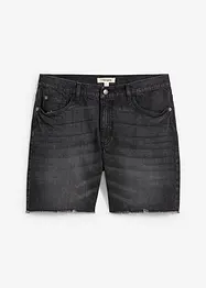 Denimshorts med stretch og råkanter, Relaxed Fit, bonprix