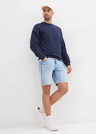 Bermudashorts i denim med råkanter, Relaxed Fit, bonprix