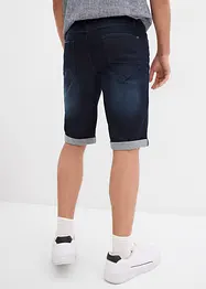 Bermudashorts i denim med stretch og oppbrett, Regular Fit, bonprix