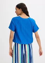 Kortermet bluse i myk viskosemiks, bonprix