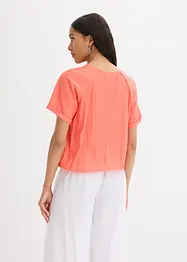 Kortermet bluse i myk viskosemiks, bonprix