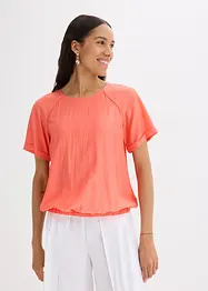 Kortermet bluse i myk viskosemiks, bonprix