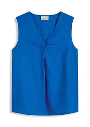 Blusetopp i lett linmiks, bonprix