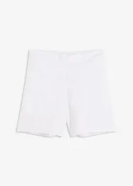 Pull on-shorts i lett linmiks, bonprix
