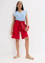 Pull on-bermudashorts i lett viskosemiks, bonprix