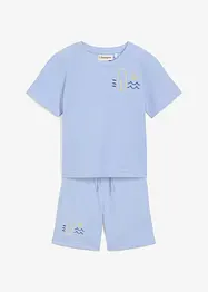 Piké-T-skjorte og shorts i økologisk bomull (2-delt sett), bonprix