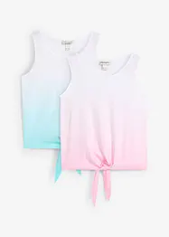 Singlet i 100% økologisk bomull (2-pack), bonprix