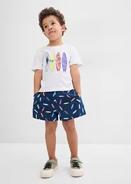 T-skjorte og shorts i 100% bomull (2-delt sett), bonprix