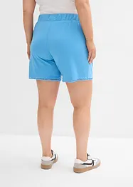 Jerseyshorts i viskosemiks med komfortlinning og blonder, bonprix