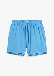 Jerseyshorts i viskosemiks med komfortlinning og blonder, bonprix