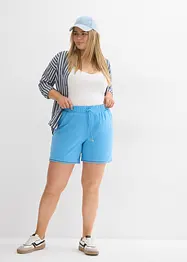 Jerseyshorts i viskosemiks med komfortlinning og blonder, bonprix