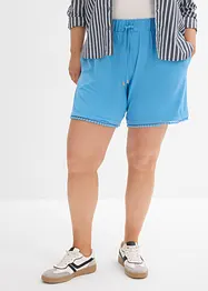Jerseyshorts i viskosemiks med komfortlinning og blonder, bonprix
