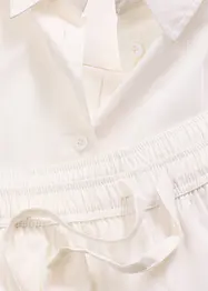 Kort pyjamas i vevd materiale i 100% bomull, bonprix