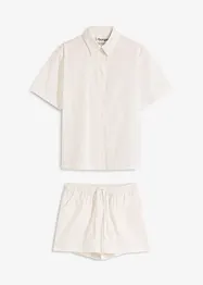 Pyjamas i vevd bomullsmateriale, bonprix
