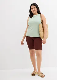 High Waist-sykkelbukse av ribbet jersey, bonprix