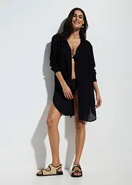 Lang strandbluse i lett viskose, bonprix