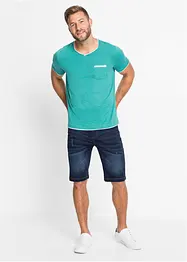 Bermudashorts i sweat-denim med komfortsnitt, Regular Fit, bonprix