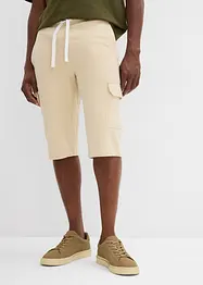 Cargo-bermudashorts i trikot i 100% økologisk bomull, bonprix