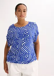 Oversized topp med trykt mønster, bonprix