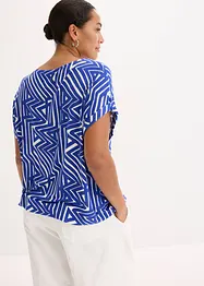 Oversized topp med trykt mønster, bonprix