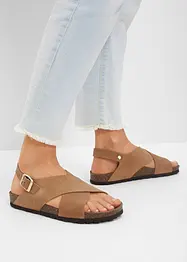 Sandal i skinn, bonprix