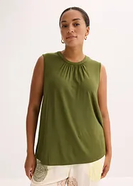Blusetopp i jersey, bonprix