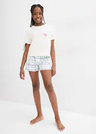 Pyjamas i 100% økologisk bomull (4-delt sett), bonprix