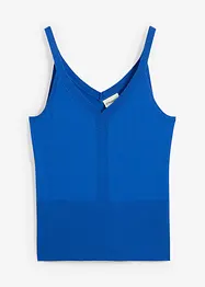 Strikket topp med silke, bonprix