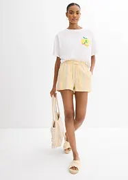 Shorts i lett linmiks, bonprix