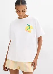 Oversized topp i 100% økologisk bomull, bonprix