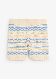 Strikkeshorts av luftig bomull-/linmiks, bonprix
