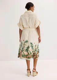Skjortekjole med bordtrykk, bonprix