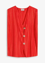 Topp i plissert materiale, bonprix