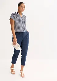 Trikotbluse med trykk, bonprix
