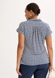 Trikotbluse med trykk, bonprix