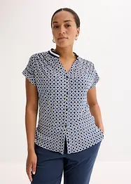 Trikotbluse med trykk, bonprix