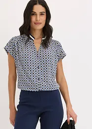 Trikotbluse med trykk, bonprix