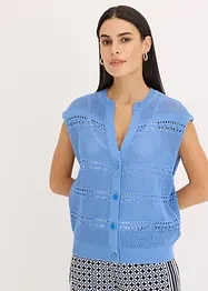 Strikkejakke med hullstrikk, bonprix