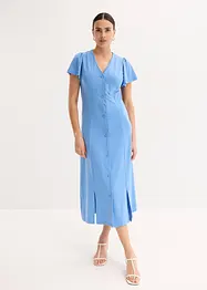 Trikotkjole med splitt, bonprix