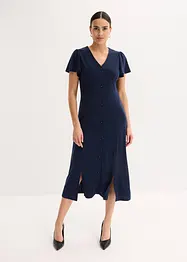 Trikotkjole med splitt, bonprix