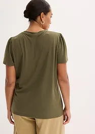Topp med viskose og knapper, bonprix